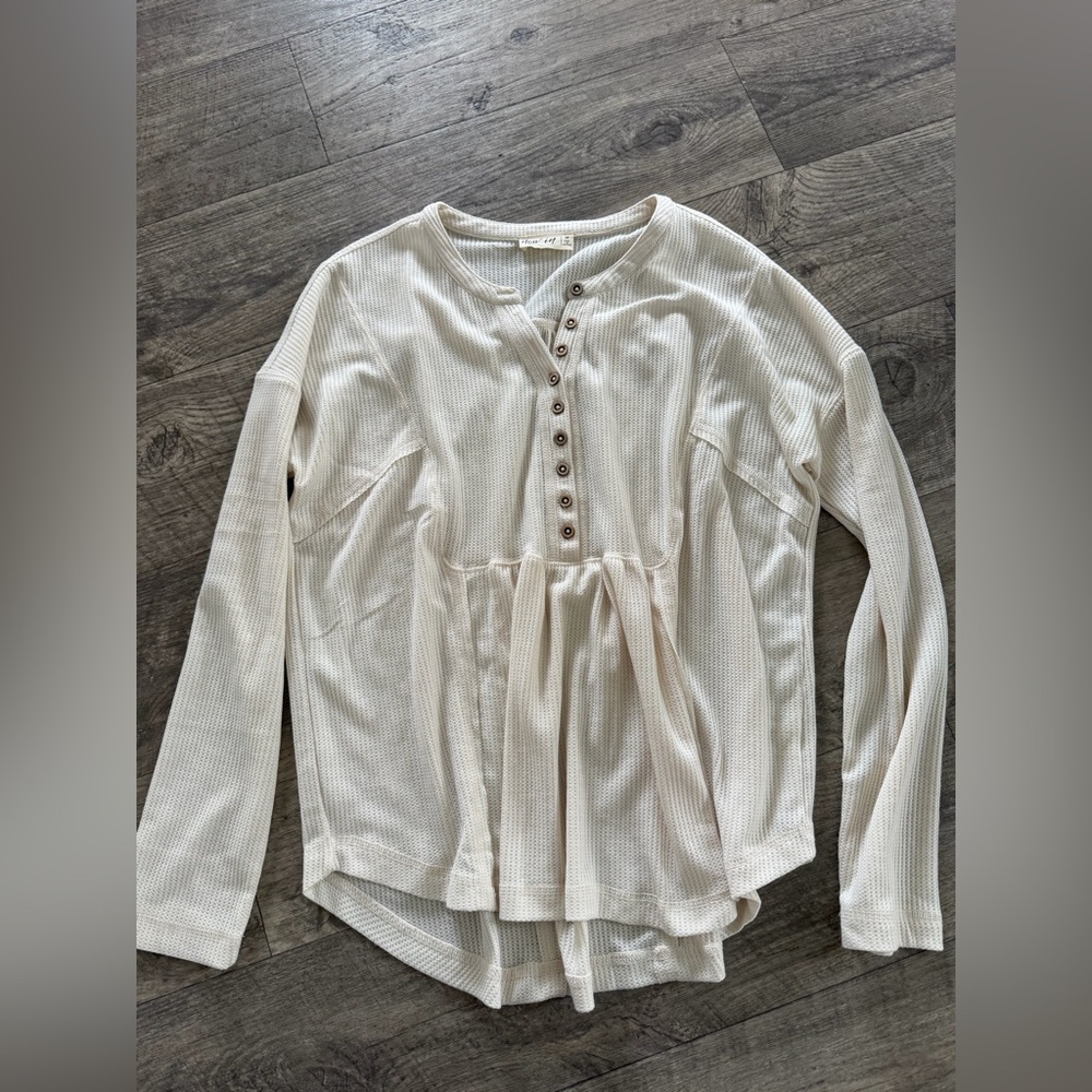 New In Cream Women’s Thermal Henley